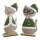 Katze mit Nikolausmütze aus Filz (2er Set) H: 26 cm - Aufsteller Weihnachten,Weihnachtsdekoration, Dekofigur Katzen, Dekoration Advent
