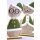 Katze mit Nikolausmütze aus Filz (2er Set) H: 26 cm - Aufsteller Weihnachten,Weihnachtsdekoration, Dekofigur Katzen, Dekoration Advent