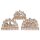 Stimmungsleuchter Winterlandschaft, Lichterbogen aus Holz (3er Set) mit LED - Schwibbogen, Weihnachtsdeko, Adventsdeko