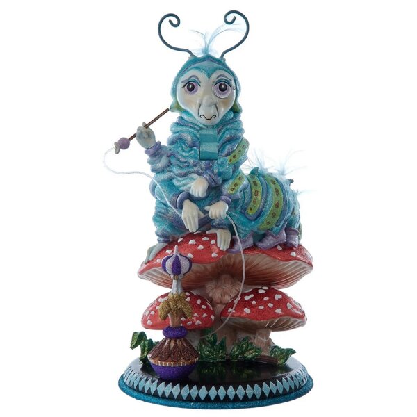 Nussknacker The Caterpillar H: 38 cm, Hollywood Nutcrackers Collection - Raupe mit Wasserpfeife, Sammlerstück aus Alice im Wunderland