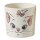 Deko Blumentopf Katze Aristocat Marie 11x10 cm aus Keramik - Disney Aristocats Pflanztopf, Übertopf, Pflanzgefäß, moderner Deko Stil
