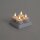 LED Teelicht flackernd (4 Stk.) aufladbar mit Ladegerät - Teelichter mit Akkuladegerät, Adventsdeko Kerzen, Weihnachtsdekoration, Weihnachtsmann, Weihnachten, Advent