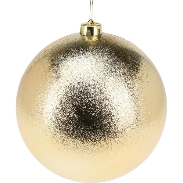 Grosse Baumkugel XL Weihnachtskugel (6er Set) Gold Mix D: 18 cm