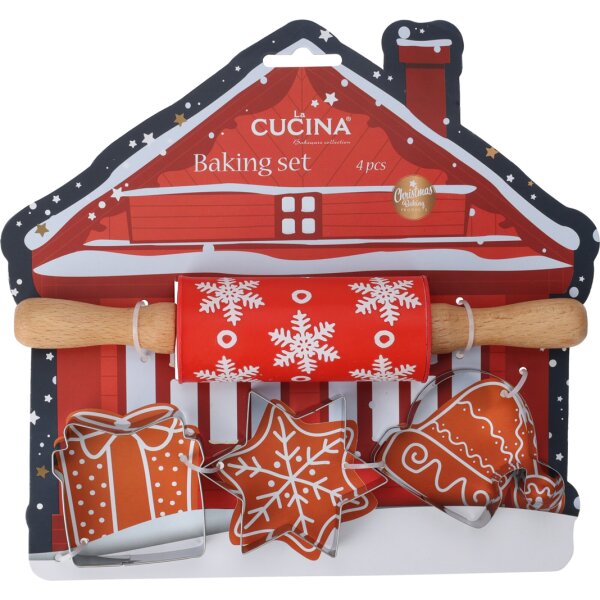 Backset für junge Weihnachtsbäcker (4er Set )...