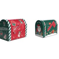 Geschenkdose Briefkasten (2er Set) Weihnachtsmann Santa...