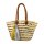 Korbtasche Strandtasche bunte Pailletten & Quaste - Shopper, Einkaufskorb, Flechtkorb