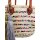 Korbtasche Strandtasche bunte Pailletten & Quaste - Shopper, Einkaufskorb, Flechtkorb