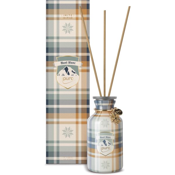 Raumduft ipuro MONT BLANC 240 ml - Limited Edition Winterduft - Duftstäbchen, Keramik Verdunster, Diffuser, Raum Duft