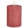 Stumpenkerze, durchgefärbt H: 9 cm, Kerze für Adventskranz, Kerzen (versch. Farben) Shimmer Finish Rot