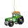 Baumschmuck Traktor grün - Baumkugel für Landwirte, Weihnachtshänger, Weihnachtsdeko Landwirtschaft, Christbaumkugel