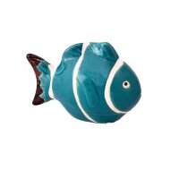 Teichdeko Korallenfische (2er Set) Keramik Fische schwimmend für Schwimmschale, als Teichdeko, Dekofische für Vogeltränke etc. - Fische, Schwimmtiere