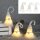 Leuchtende LED Wichtel gestreift (3er Set)  - LED Gnome, Wichtelgeschenk, Adventsdeko, Weihnachtsdeko
