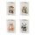 Taschenwärmer Süsse Tiere (4er Set) -  Panda, Igel, Katze, Schildkröte -  Wichtelgeschenk, Handwärmer, Taschenheizkissen