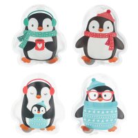 Taschenwärmer Winter Pinguin (4er Set) -...