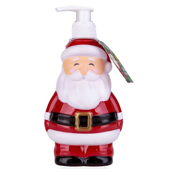 Seifenspender Weihnachtsmann Santa - Flüssigseife im Pumpspender, Seife Winter Nikolaus, Handseife Weihnachten, Wichtelgeschenk