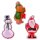 3er Set Mini Duschgel Weihnachten - Schneemann, Weihnachtsmann, Rentier - Duschbad, Weihnachtsgeschenk, Wichtelgeschenk, Mitbringsel, Kindergeburtstag
