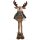 Hirsch stehend im Wintermantel H: 56 cm - Weihnachtsdeko, Winterdeko, Advent, Dekoration Weihnachten
