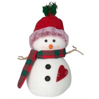 Dekofigur Schneemann (2er Set) H: 24 cm - Weihnachtsdeko,...