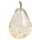 Dekoleuchte Birne (S) Glas, Transparent,  Birnen Lampe mit LED Lichterkette, Dekolampe, Tischleuchte, Birnenlampe