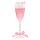 Baumschmuck Champagner Glas pink (gefüllt mit Flüssigkeit) - Baumkugel Sekt Champagne, Weihnachtsdeko, Christbaumkugel