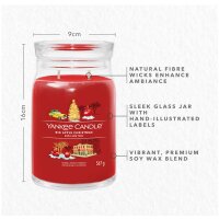 Yankee Candle Duftkerze im Glas (groß) BIG APPLE CHRISTMAS - Signature Kerze mit Brenndauer bis zu 90 Stunden