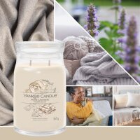 Yankee Candle Duftkerze im Glas (groß) WARM CASHMERE (Signature) Kerze mit Brenndauer bis zu 90 Stunden