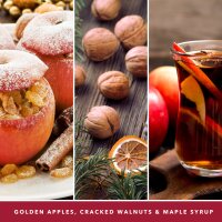 Yankee Candle Duftkerze im Glas (groß) RED APPLE WREATH - Signature Kerze mit Brenndauer bis zu 90 Stunden
