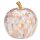 Dekoleuchte Apfel Leuchte (M) Glas, pink weiss gepunktet,  Apfel Lampe mit LED Lichterkette, Dekolampe, Tischleuchte, Apfellampe