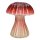 Deko Vase Pilz Champignon dunkelrot H:20 cm aus Keramik - Vasen, Dekoration, Keramikvase, moderner Deko Stil