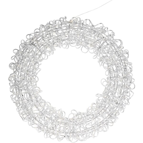 Großer LED Kranz Ring D:65 cm zum Hängen mit 300 LED warmweiss und Timerfunktion - Deko Weihnachten, Adventsdeko, Lichterkranz, Hänger Advent, Weihnachtsstern, Lichterkette