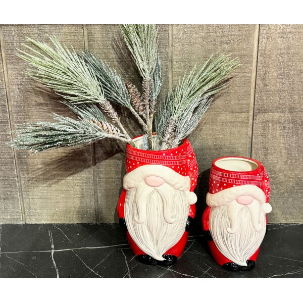 Vase Weihnachtsmann H:23 cm aus Keramik
