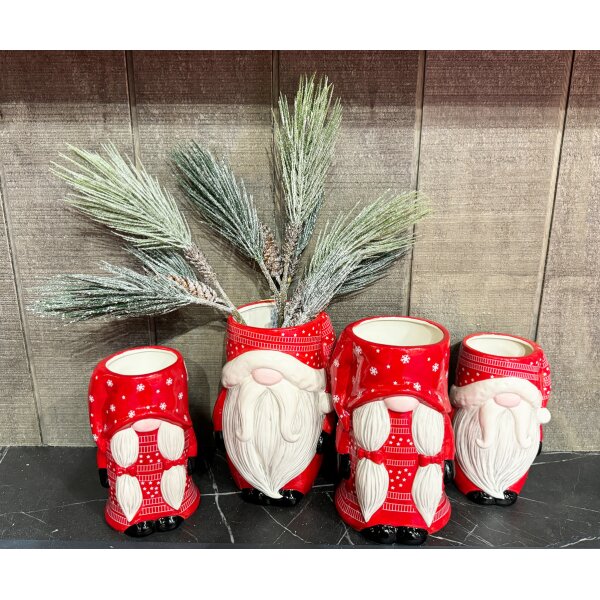 Vase Weihnachtsmann H:23 cm aus Keramik