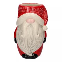 Vase Weihnachtsmann H:23 cm aus Keramik - Weihnachtsdeko,...