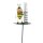 Regenmesser Gartenstecker Biene H:84 cm aus Metall - Deko Niederschlagsmesser Insekten Garten, Gartenteich, Gartendeko, Metalldeko