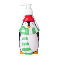 Seifenspender Pinguin (Schal, grün/weiß)...