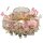 Osterkranz Ostergesteck Rosa Eier mit Teelichtglas - Osterdeko in pink mit Schmetterling und Blumen, Tischdeko Ostern, Osterkerze