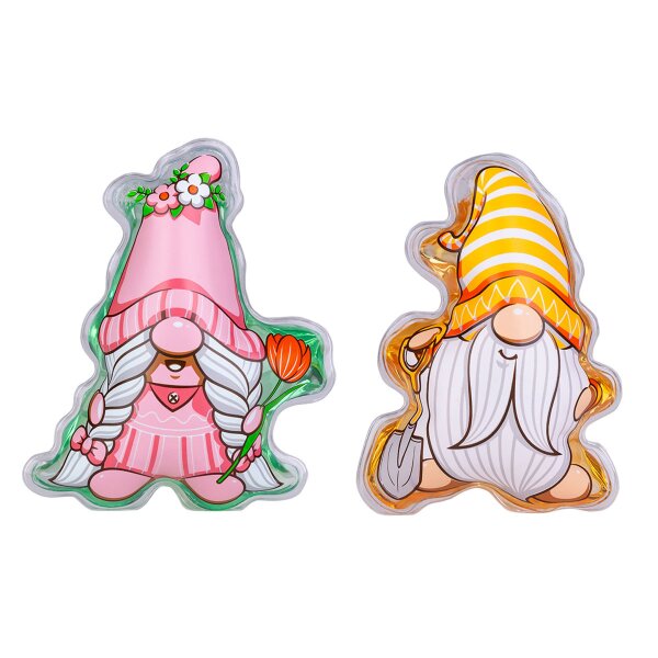 Mini Duschgel Frühling Gnom Wichtel Frau und Mann Hello Spring (2er Set)  - Duschbad Frühjahr, Ostergeschenk, Osternest, Mitbringsel, Kindergeburtstag