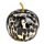 Dekoleuchte Apfel (S) Glas, Schwarz gepunktet, **B-WARE** Apfel Lampe mit LED Lichterkette, Dekolampe, Tischleuchte, Apfellampe