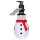 Seifenspender Schneemann 310 ml - Flüssigseife im Pumpspender, Seife Winter Schnee, Handseife Weihnachten, Wichtelgeschenk