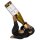 Flaschenhalter Affe Schimpanse schwarz-braun - Skulptur, Wein Flaschen Halter, Flaschenständer, Geschenkidee