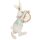 Osteranhänger Kaninchen mit Taschenuhr H:9 cm aus Polyresin -  Osterdeko Hase, Geschenkanhänger Ostern, Frühlingsdeko, Hänger Osterhase