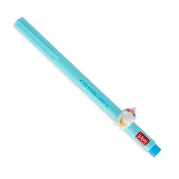 Legami Gelstift Lovely Friends LAMA - Gel Pen mit abnehmbarer Tier Deko, Stift , Schreibstift, Gelschreiber