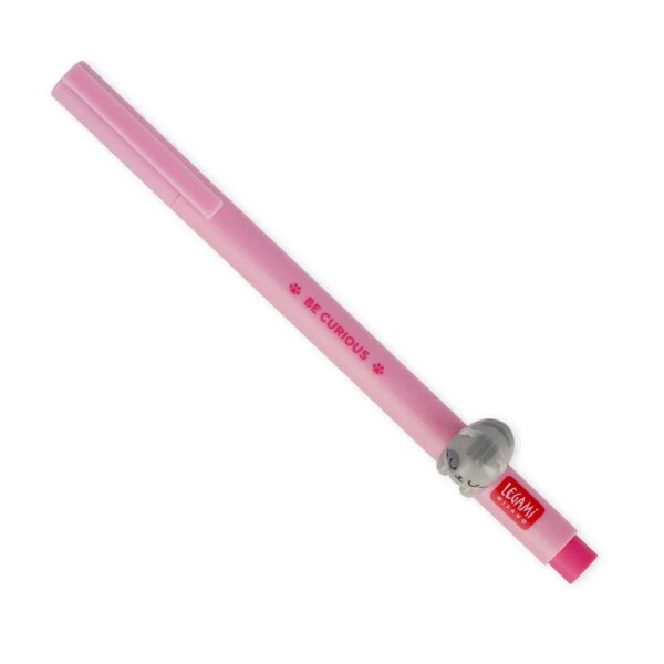 Legami Gelstift Lovely Friends KATZE - Gel Pen mit abnehmbarer Tier Deko, Stift , Schreibstift, Gelschreiber Kitty