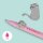 Legami Gelstift Lovely Friends KATZE - Gel Pen mit abnehmbarer Tier Deko, Stift , Schreibstift, Gelschreiber Kitty