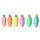 Legami 6er Set Mini Textmarker KAROTTE "Carrate Team" - Highlighter Pastellfarben, Textliner, Marker