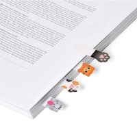 Legami Selbstklebende Pagemarkers Seitenmarker KATZE mit 80 bunten Etiketten - selbstklebende Seitenmarkierung, Aufkleber, Seitenmarkierer