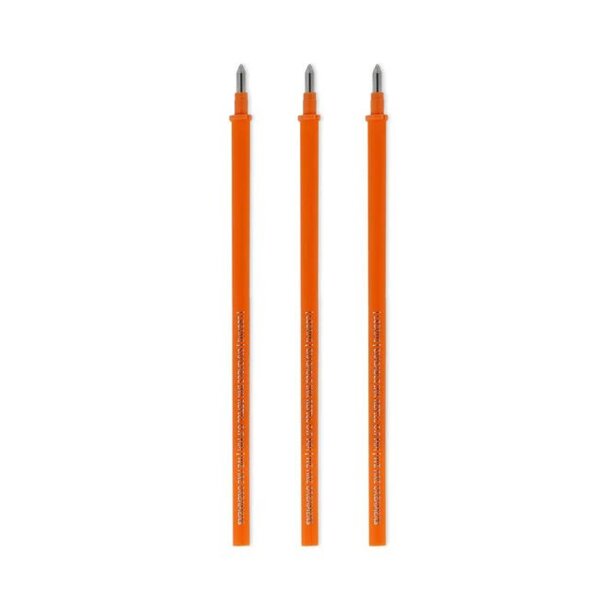 Legami 3 Ersatzminen ORANGE für löschbaren Gelstift  - Erasable Gel Pen, Stift , Gelschreiber Minen