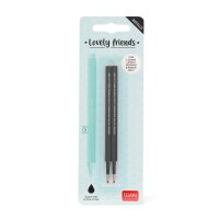 Legami 2 Ersatzminen SCHWARZ für Gelstift Lovely...