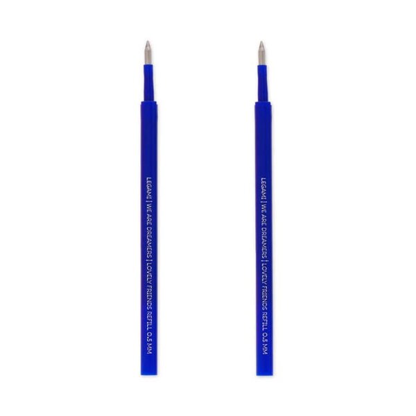 Legami 2 Ersatzminen BLAU für Gelstift Lovely Friends  - Ersatzpatronen, Gel Stift , Gelschreiber Minen