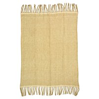 Flauschige Mohairdecke beige 130x170 cm - Mohair Decke,...